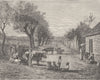 GEORGIA, US. Negro Village in Georgia c1880 old antique vintage print picture