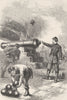 SOUTH CAROLINA. Civil War. Defence of Ft Sumter c1880 old antique print