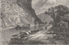 MARYLAND. Civil War. Heights, Harper's Ferry c1880 old antique print picture