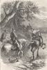 WEST VIRGINIA. Civil War. Night-March, Harpers Ferry c1880 old antique print