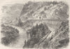 MARYLAND. Civil War. Baltimore & Ohio Railway c1880 old antique print picture