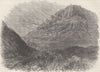 USA. Civil War. Cumberland Gap c1880 old antique vintage print picture