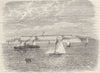 MASSACHUSETTS. Civil War. Fort Warren c1880 old antique vintage print picture