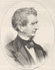 POLITICS. Civil War. Mr Seward c1880 old antique vintage print picture