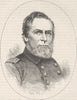 MILITARIA. Civil War. Cdre Foote c1880 old antique vintage print picture