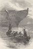 MILITARIA. Civil War. Lt Caldwell slipping chain c1880 old antique print