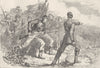 MISSISSIPPI. Civil War. Charge of Federals, Corinth c1880 old antique print