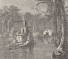 FLORIDA. Civil War. View in Florida c1880 old antique vintage print picture
