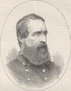MILITARIA. Civil War. Admiral Porter c1880 old antique vintage print picture