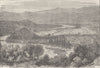 TENNESSEE. Civil War. Federal Lines, Chattanooga c1880 old antique print