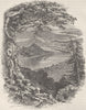 USA. Civil War. View from Look-out Mountain c1880 old antique print picture