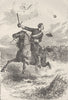 TENNESSEE. Civil War. Northrop attacking Knoxville c1880 old antique print