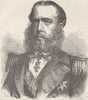 ROYALTY. Civil War. Emperor Maximilian c1880 old antique vintage print picture