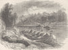TENNESSEE. Civil War. Fort Pillow c1880 old antique vintage print picture
