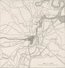 VIRGINIA. Petersburg; Confederate, Federal Forts c1880 old antique map chart