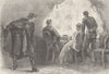 USA. Assassination of President Lincoln c1880 old antique print picture