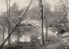 OXON. Nuneham bridge, wood 1897 old antique vintage print picture