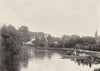 IFFLEY. Church, from above. Lower Oxford Course 1897 old antique print picture