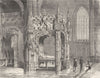 AIN. Tombeau de Brou 1881 old antique vintage print picture