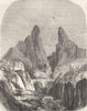 FRANCE. Basses-Alpes. de Moustiers 1881 old antique vintage print picture