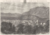HAUTES-ALPES. Gap 1881 old antique vintage print picture