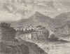 HAUTES-ALPES. D'Embrun 1881 old antique vintage print picture