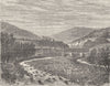 ARDÈCHE. Ardeche. Chateau de Ventadour 1881 old antique vintage print picture