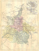 ARDENNES. ; Mezieres Charieville 1881 old antique vintage map plan chart