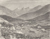 ARIEGE. Ax 1881 old antique vintage print picture