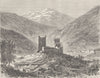 ARIÈGE. Ariege. Chateau de Miglos 1881 old antique vintage print picture