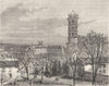 ARIEGE. Pamiers 1881 old antique vintage print picture