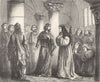 AUBE. Abailard Heloise monastere Paraclet(1120) 1881 old antique print picture