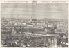 AUDE. Carcassonne 1881 old antique vintage print picture