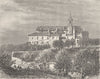 AUDE. Limoux 1881 old antique vintage print picture