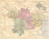 AUDE. Departement de L'Aude; plan Carcassonne 1881 old antique map chart