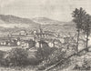AVEYRON. St-Affrique 1881 old antique vintage print picture