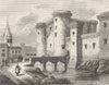 BOUCHES RHONE. Rhone. chateau roi Rene Tarascon 1881 old antique print picture