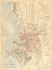 BOUCHES-DU-RHÔNE. Plan de Marseille 1881 old antique vintage map chart