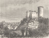 CALVADOS. Falaise 1881 old antique vintage print picture