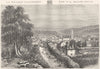 CANTAL. Aurillac 1881 old antique vintage print picture