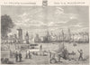 CHARENTE-MARITIME. La Rochelle 1881 old antique vintage print picture