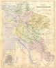CHARENTE. Inferieure; Rochelle 1881 old antique vintage map plan chart
