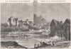 CHER. Bourges 1881 old antique vintage print picture