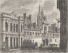 CHER. Hotel de ville Bourges 1881 old antique vintage print picture