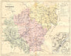 CORRÈZE. Departement de Correze; plan Tulle 1881 old antique map chart