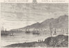 CORSICA-DU-SUD. Ajaccio 1881 old antique vintage print picture