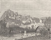 FRANCE. Corsica. Corle 1881 old antique vintage print picture