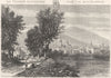 CREUSE. Guéret 1881 old antique vintage print picture