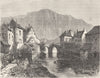 FRANCE. Creuse. Aubusson 1881 old antique vintage print picture