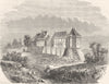 FRANCE. Dordogne. Chateau de Biron 1881 old antique vintage print picture